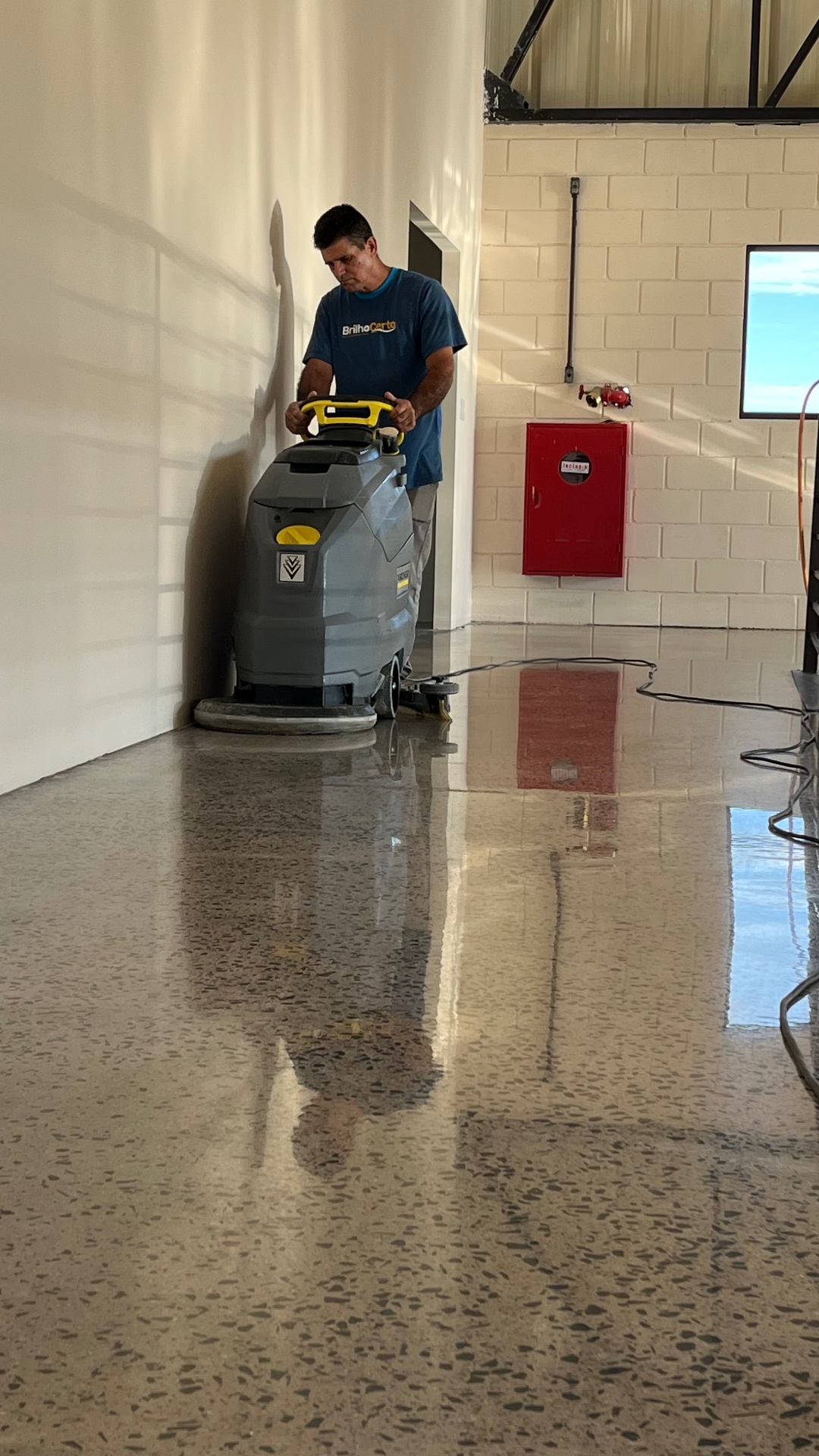 Acabamento Premium de concreto polido
